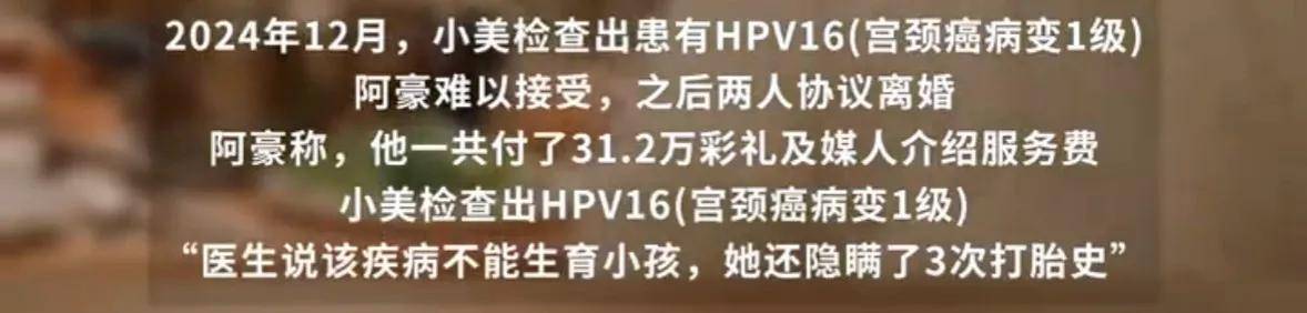 “医生还说她流过三次产<strong></p>
<p>okex期货</strong>，不能生孩子”男子花31万相亲闪婚后发现妻子患HPV还隐瞒打胎史