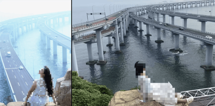 大连一跨海大桥观景台有游客翻栏杆踩空心造景石拍照<strong></p>
<p>okex合约交易怎么玩</strong>，当地回应